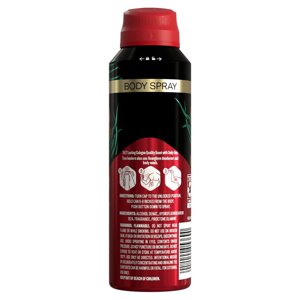 Old Spice Bearglove Body Spray for Men – 5.1 Oz (3-Pack)