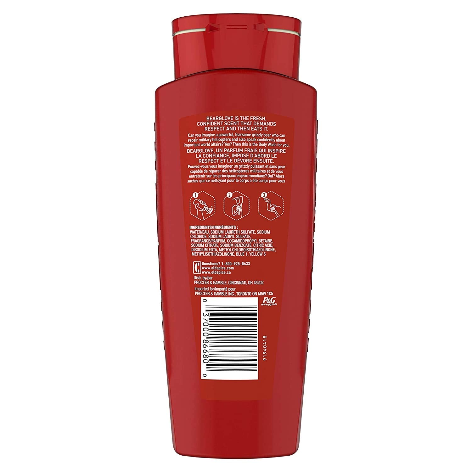 Old Spice Bearglove Body Wash for Men – Wild Collection, 16 Fl Oz (Pack of 4)