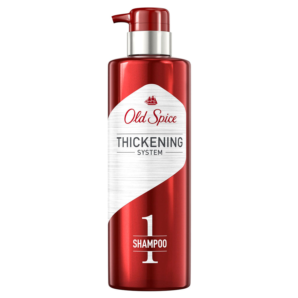 Old Spice Hair Thickening Shampoo with Biotin - Step 1, 17.9 fl oz