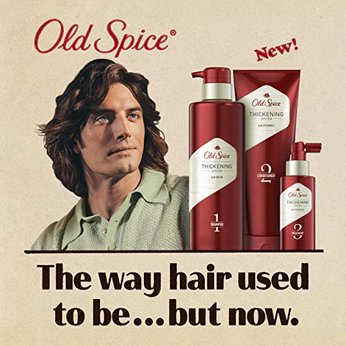 Old Spice Hair Thickening Shampoo with Biotin - Step 1, 17.9 fl oz