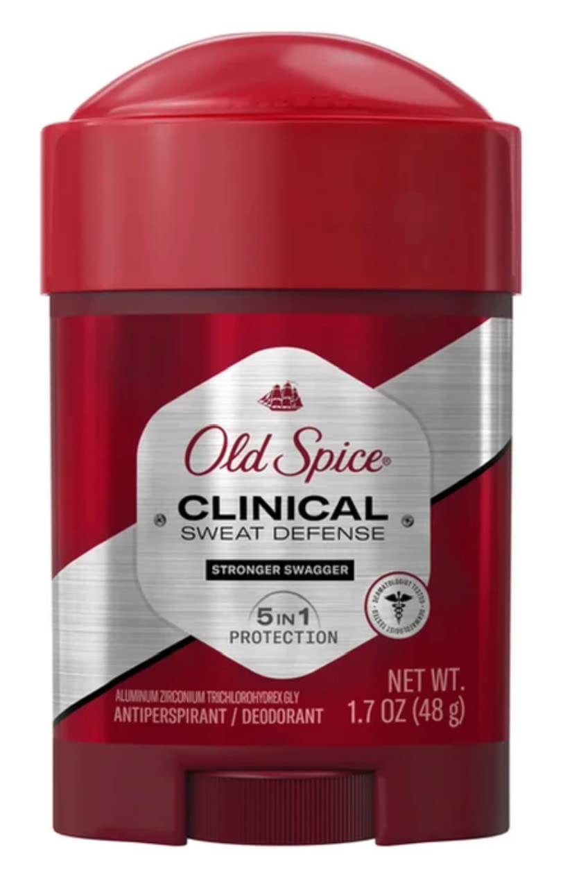 Old Spice Clinical Sweat Defense Soft Solid Deodorant for Men – 72-Hour Protection (1.7 oz)