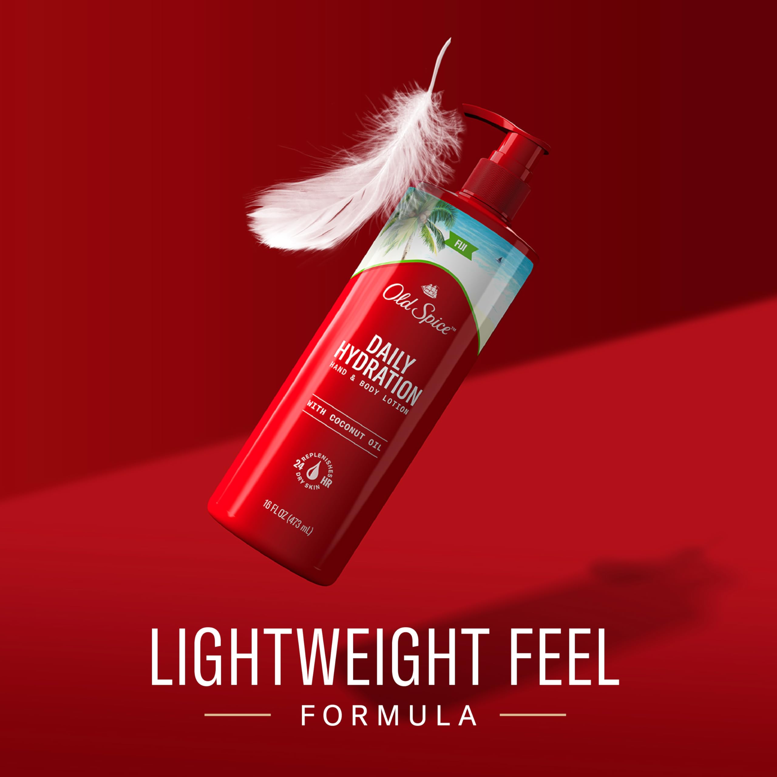 Old Spice Hand & Body Lotion for Men – Daily Hydration 4-Pack, Fiji Coconut Oil Scent