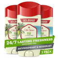 Old Spice Fiji Palm Tree Scent Invisible Solid Deodorant 3-Pack – 24/7 Sweat & Odor Protection
