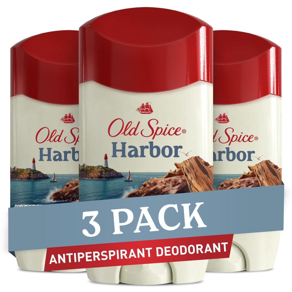 Old Spice Harbor Scent Antiperspirant & Deodorant for Men – 48 Hr Protection, 2.6 oz (Pack of 3)