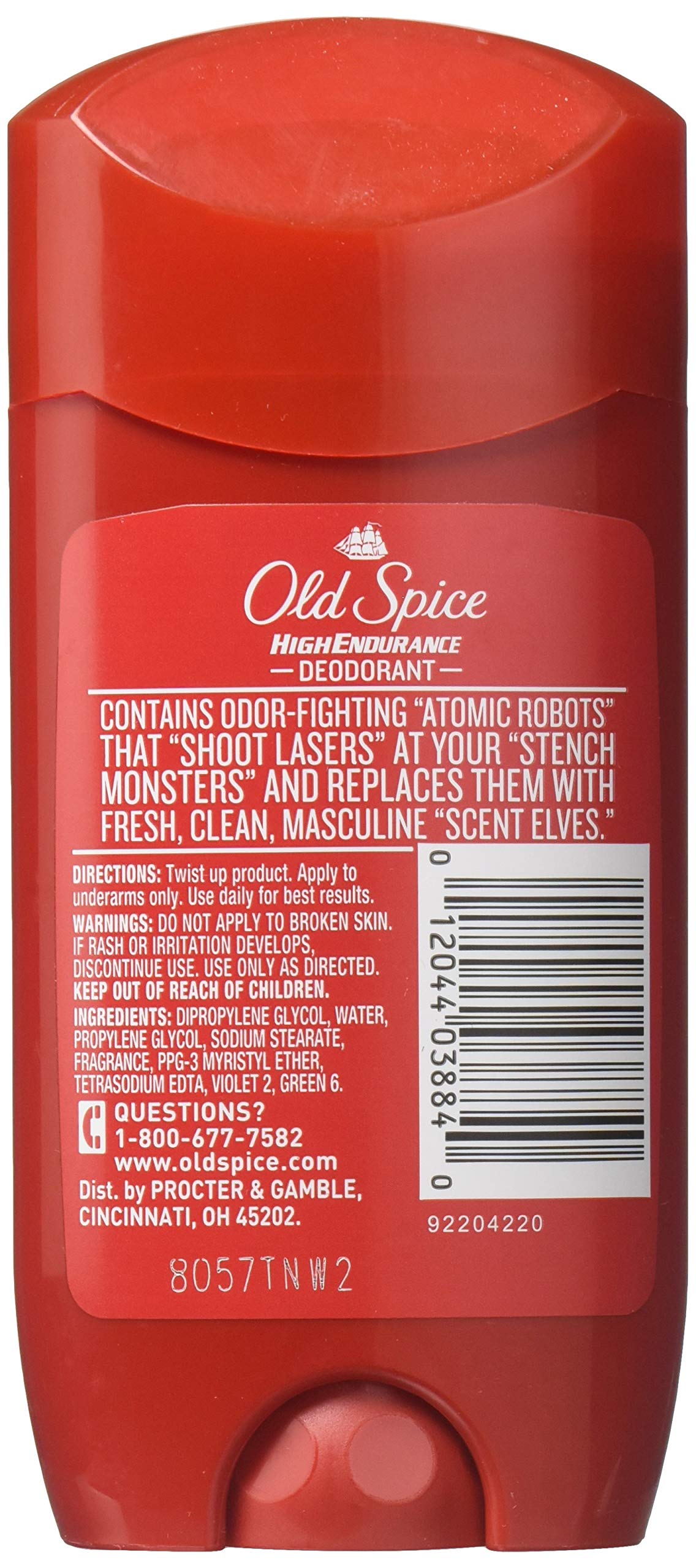Old Spice High Endurance Deodorant – Fresh, Aluminum-Free, 3 oz (Pack of 12) | 24-Hour Odor Protection
