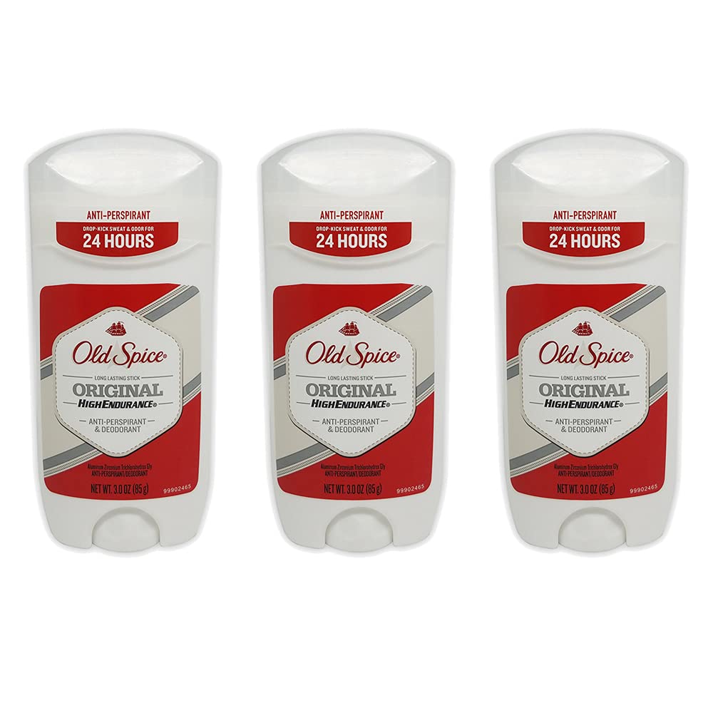 Old Spice High Endurance Original Anti-Perspirant & Deodorant – 3 oz (Pack of 3)
