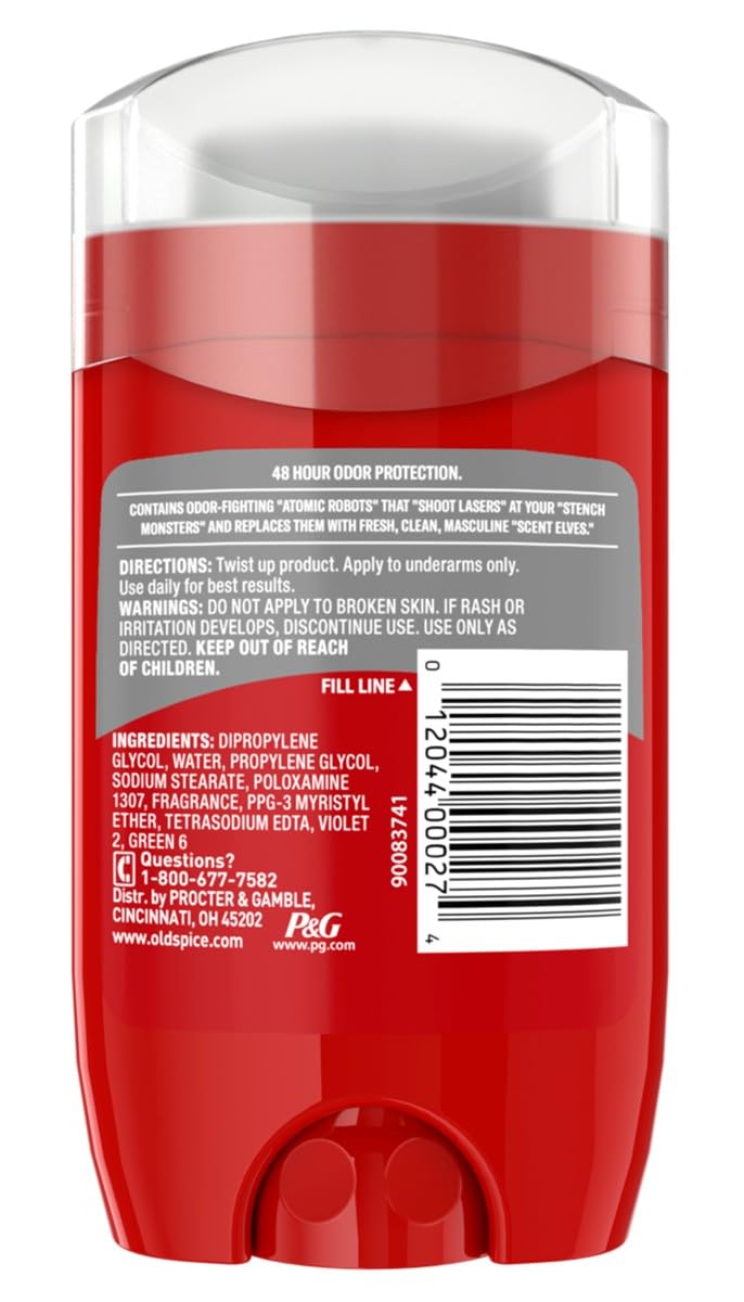 Old Spice High Endurance Pure Sport Solid Deodorant – Pack of 3 (2.25 oz each)