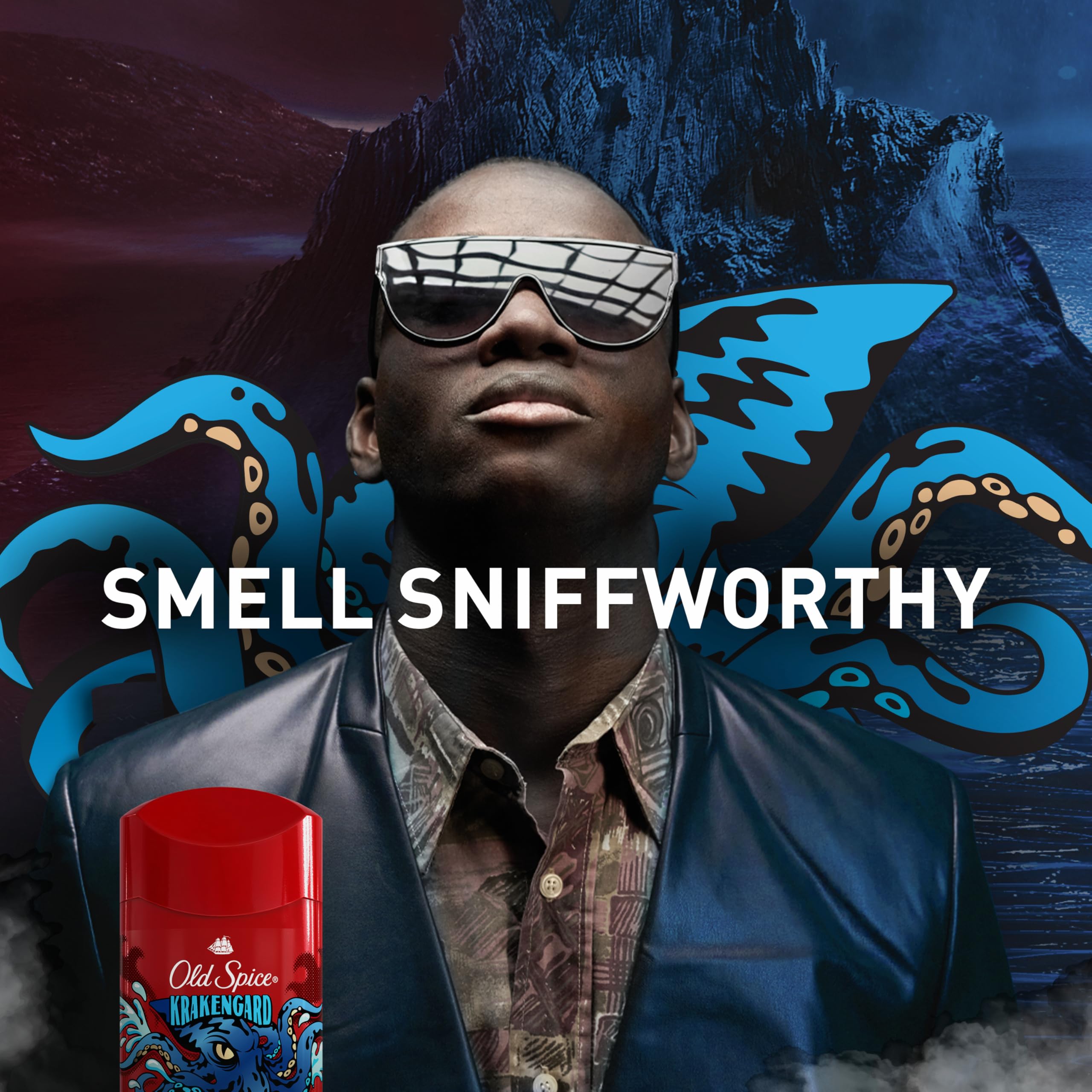 Old Spice Krakengard Aluminum-Free Deodorant for Men – 24/7 Freshness & Deep Ocean Scent (Pack of 6)