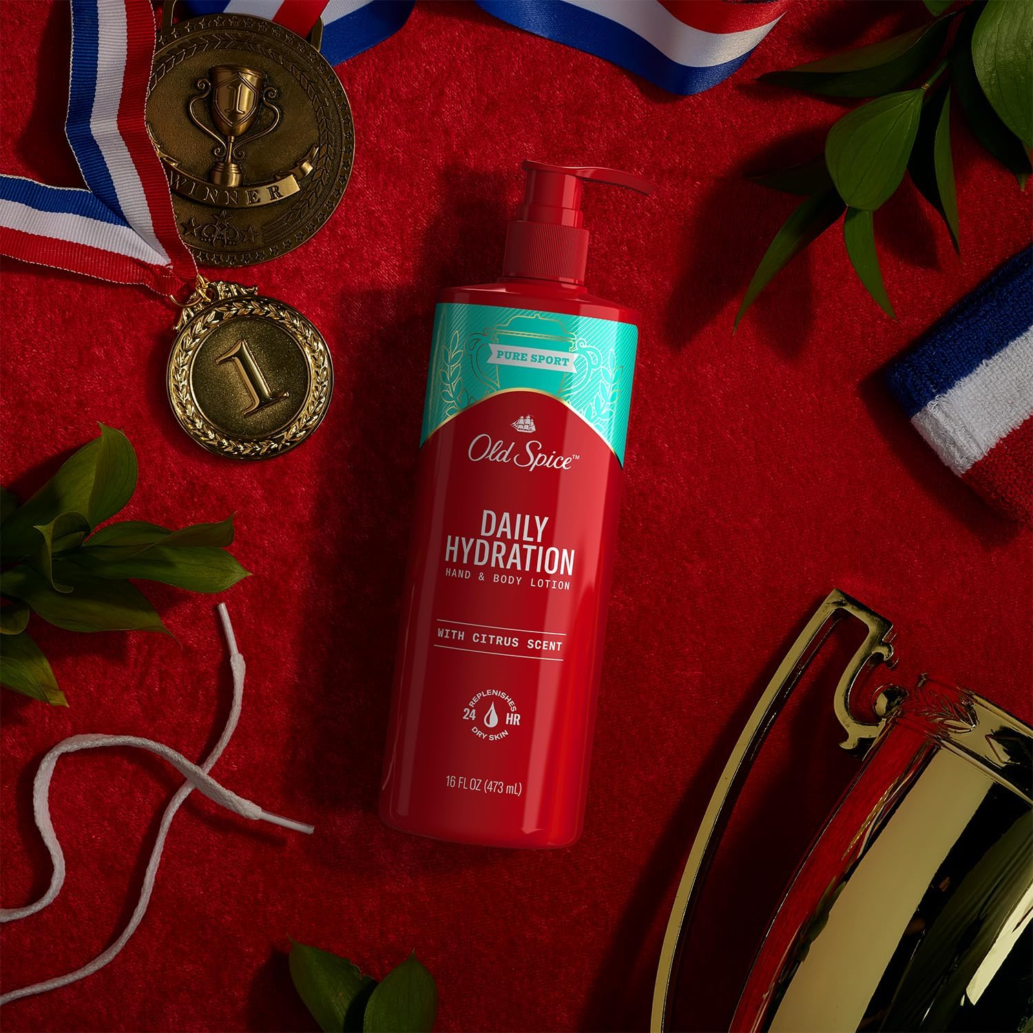 Old Spice Daily Hydration Hand & Body Lotion for Men – 4-Pack, Citrus Scent