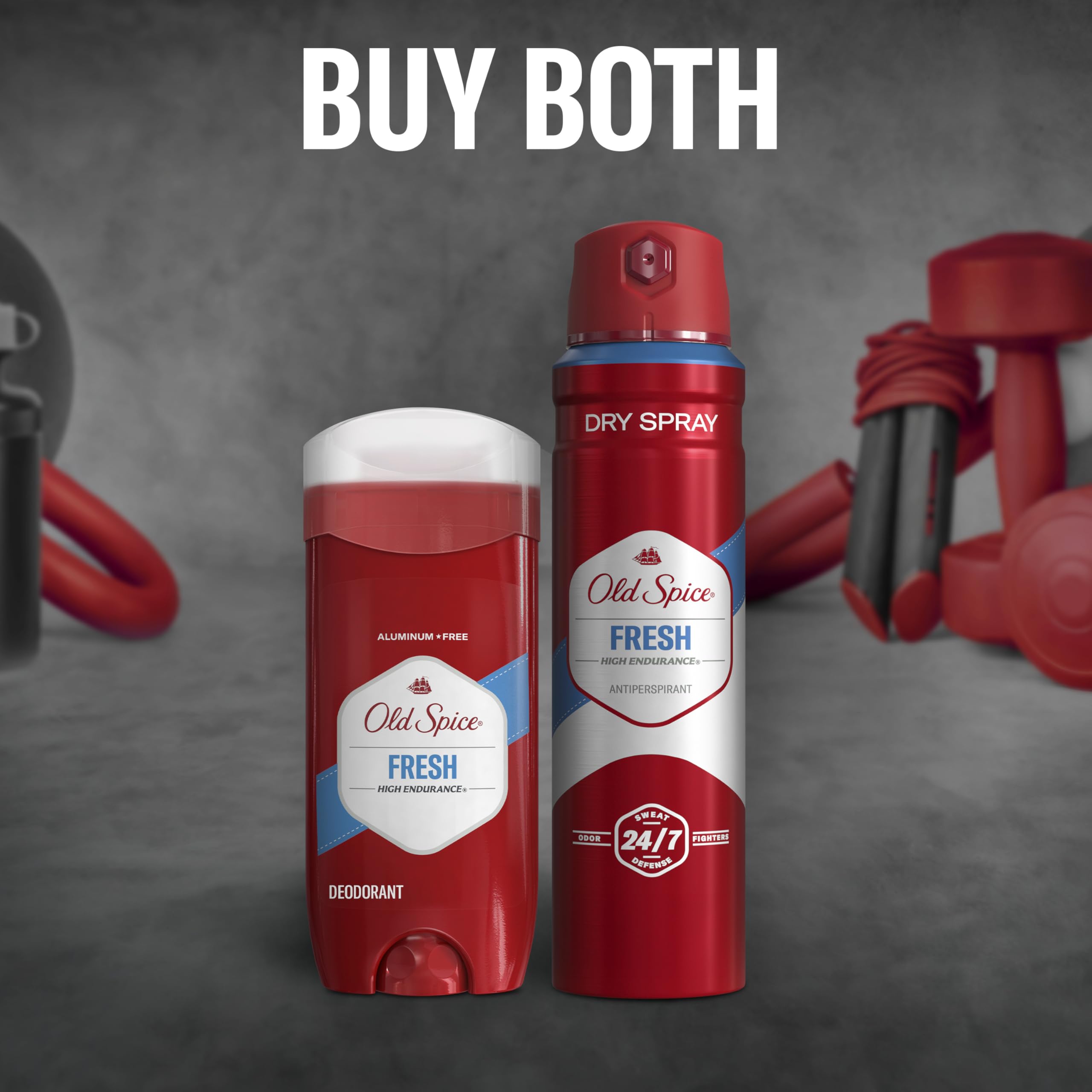 Old Spice High Endurance Dry Spray Antiperspirant for Men – 24/7 Sweat Defense & Fresh Scent (Pack of 3, 4.3 oz)