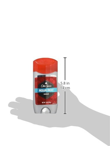 Old Spice Red Zone Aqua Reef Deodorant for Men — 3 x 3 oz, Aluminum-Free