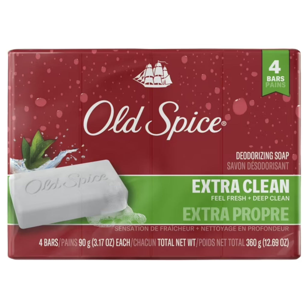 Old Spice Palm Tree Scent Bar Soap for Men – 4 Bars, 3.17 oz Each