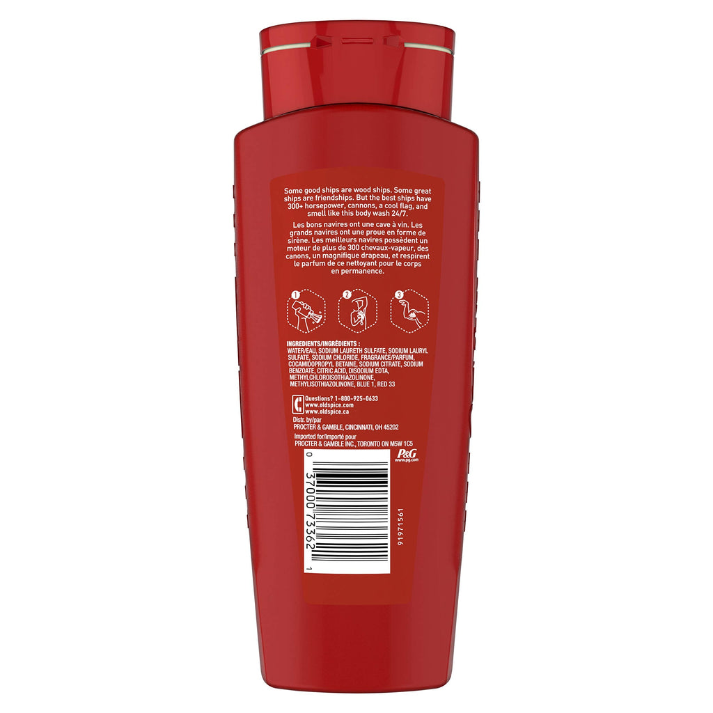 Old Spice Red Collection Captain Body Wash for Men – 16 oz
