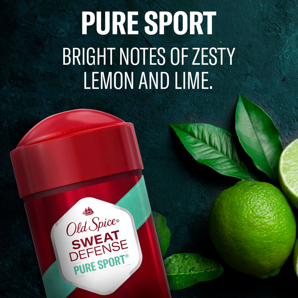 Old Spice Sweat Defense Soft Solid Antiperspirant & Deodorant – 2-Pack, Lemon-Lime, 48 Hour Protection