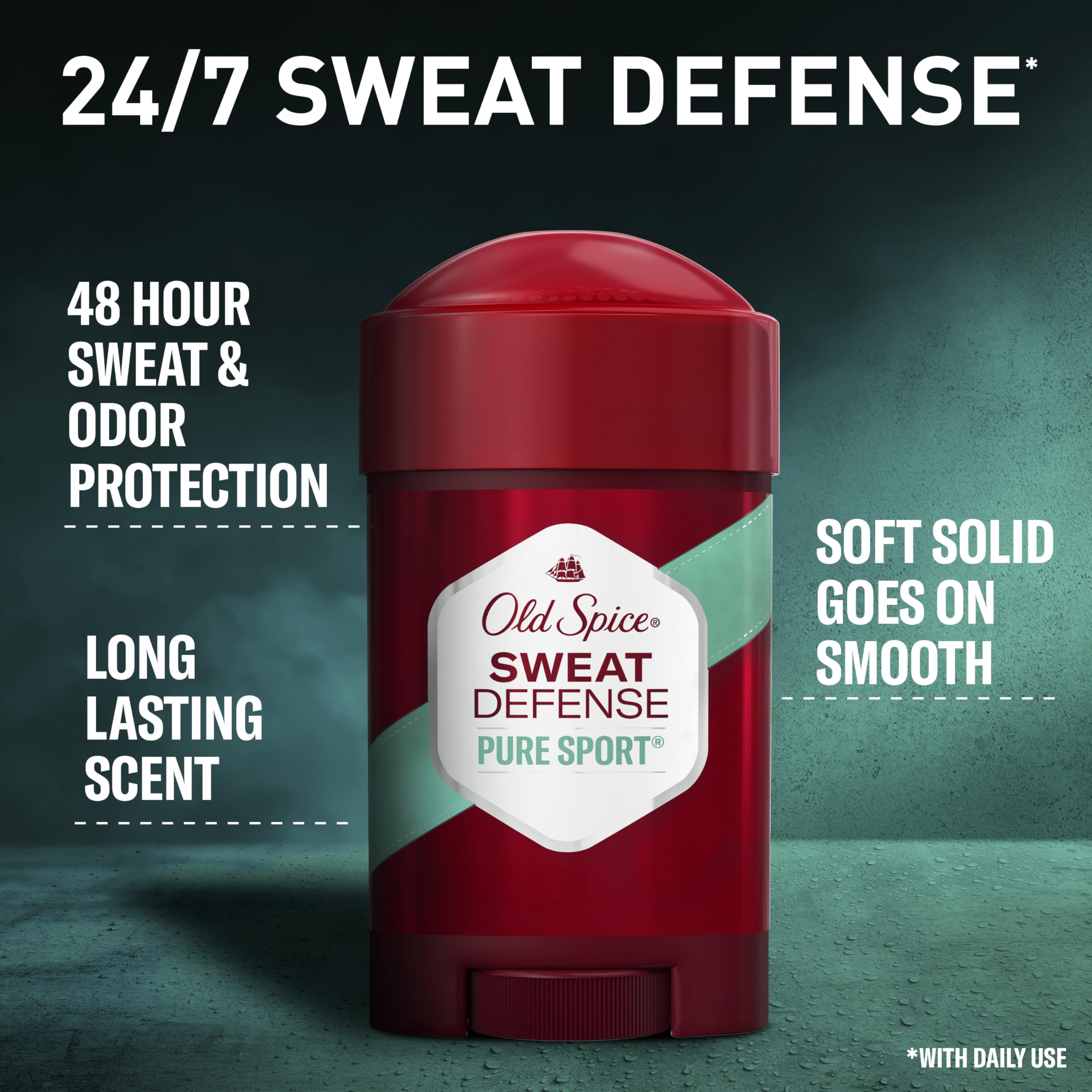 Old Spice Sweat Defense Soft Solid Antiperspirant & Deodorant – 2-Pack, Lemon-Lime, 48 Hour Protection