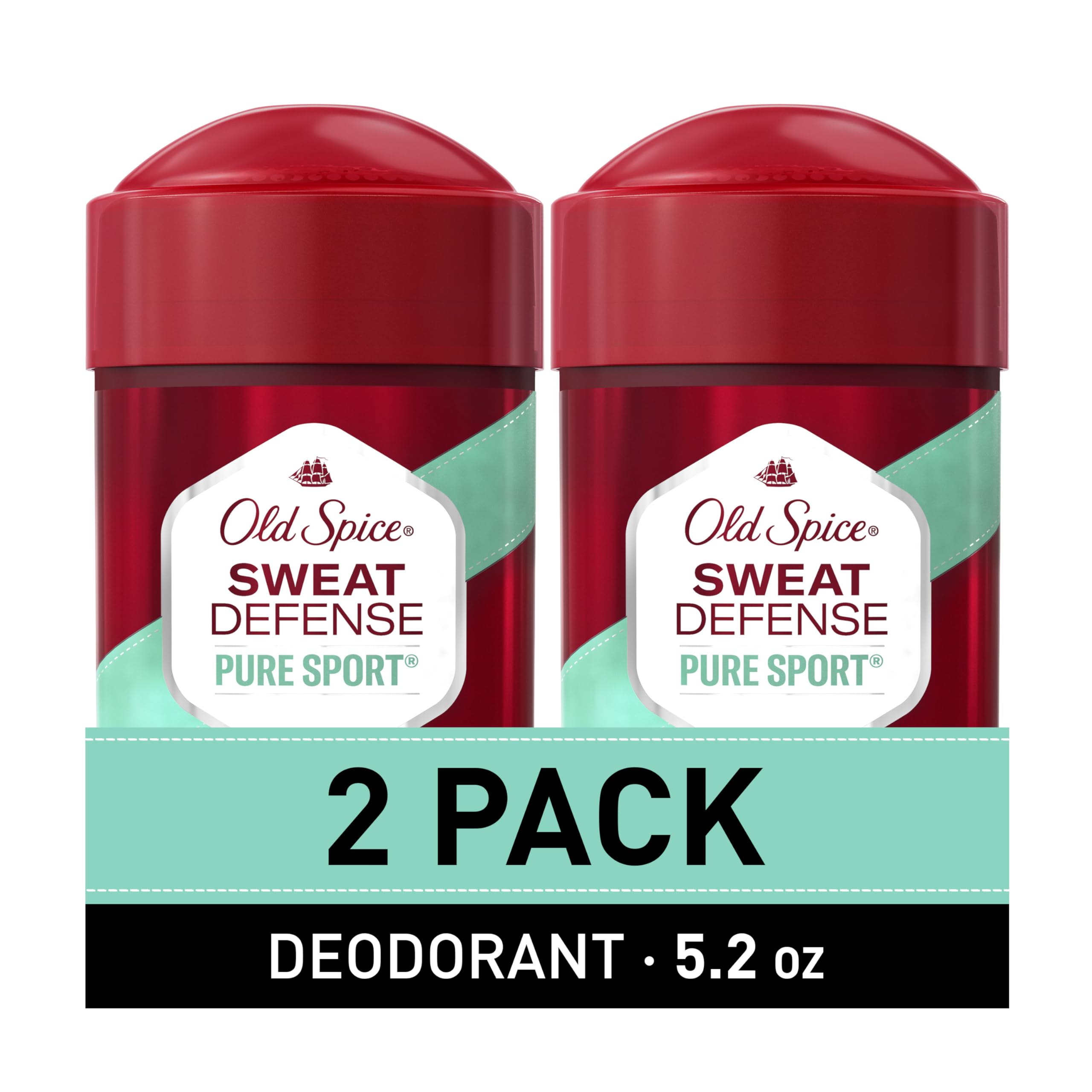Old Spice Sweat Defense Soft Solid Antiperspirant & Deodorant – 2-Pack, Lemon-Lime, 48 Hour Protection