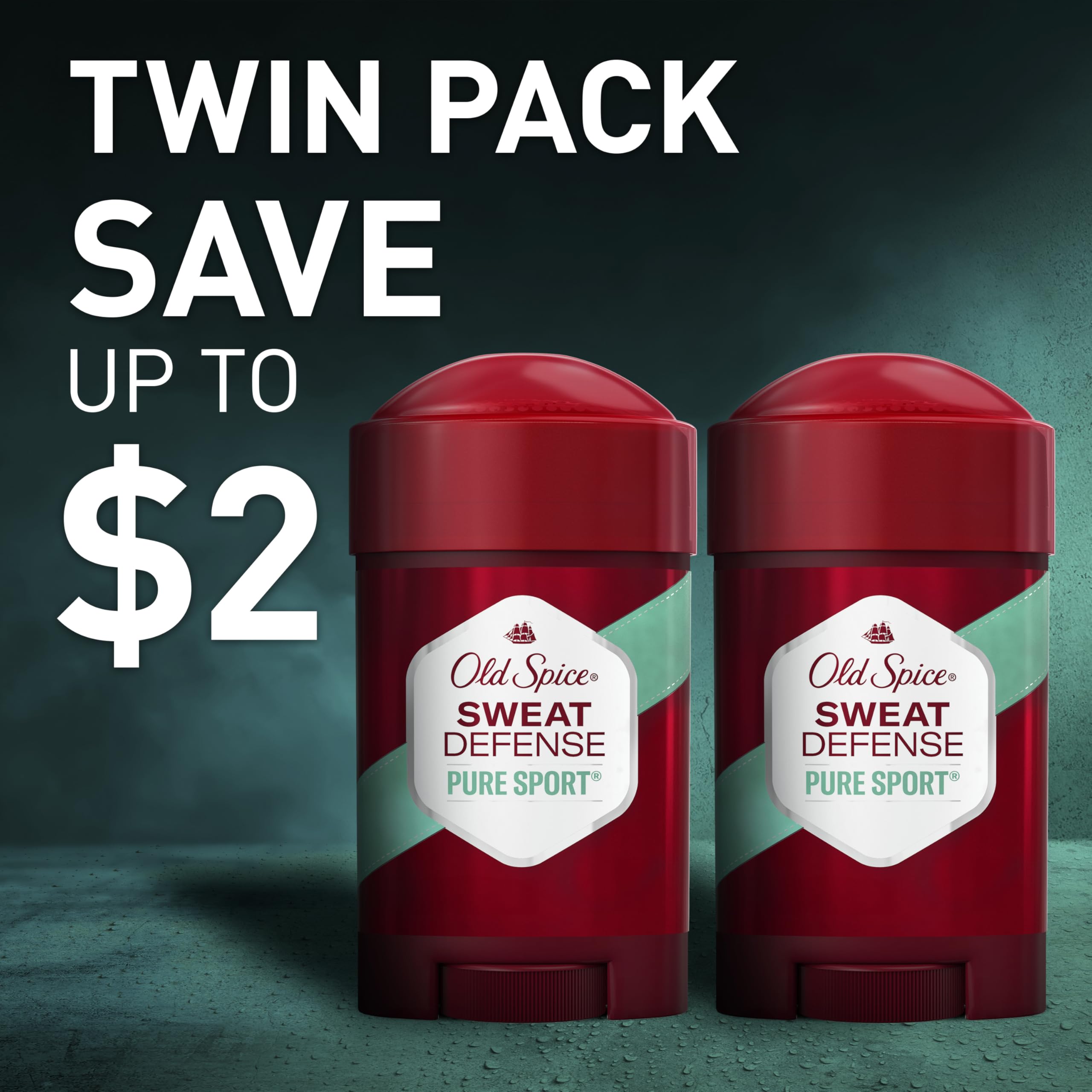 Old Spice Sweat Defense Soft Solid Antiperspirant & Deodorant – 2-Pack, Lemon-Lime, 48 Hour Protection