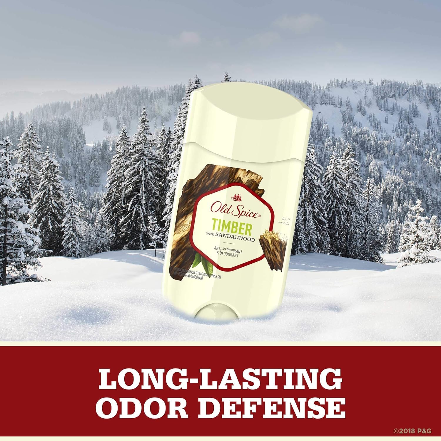Old Spice Timber Anti-Perspirant & Deodorant Stick – 2.6 oz, Pack of 3 | 24-Hour Protection