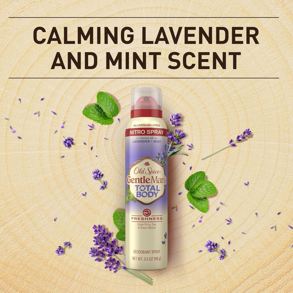 Old Spice Whole Body Deodorant for Men – Lavender Mint, Aluminum-Free, Pack of 3