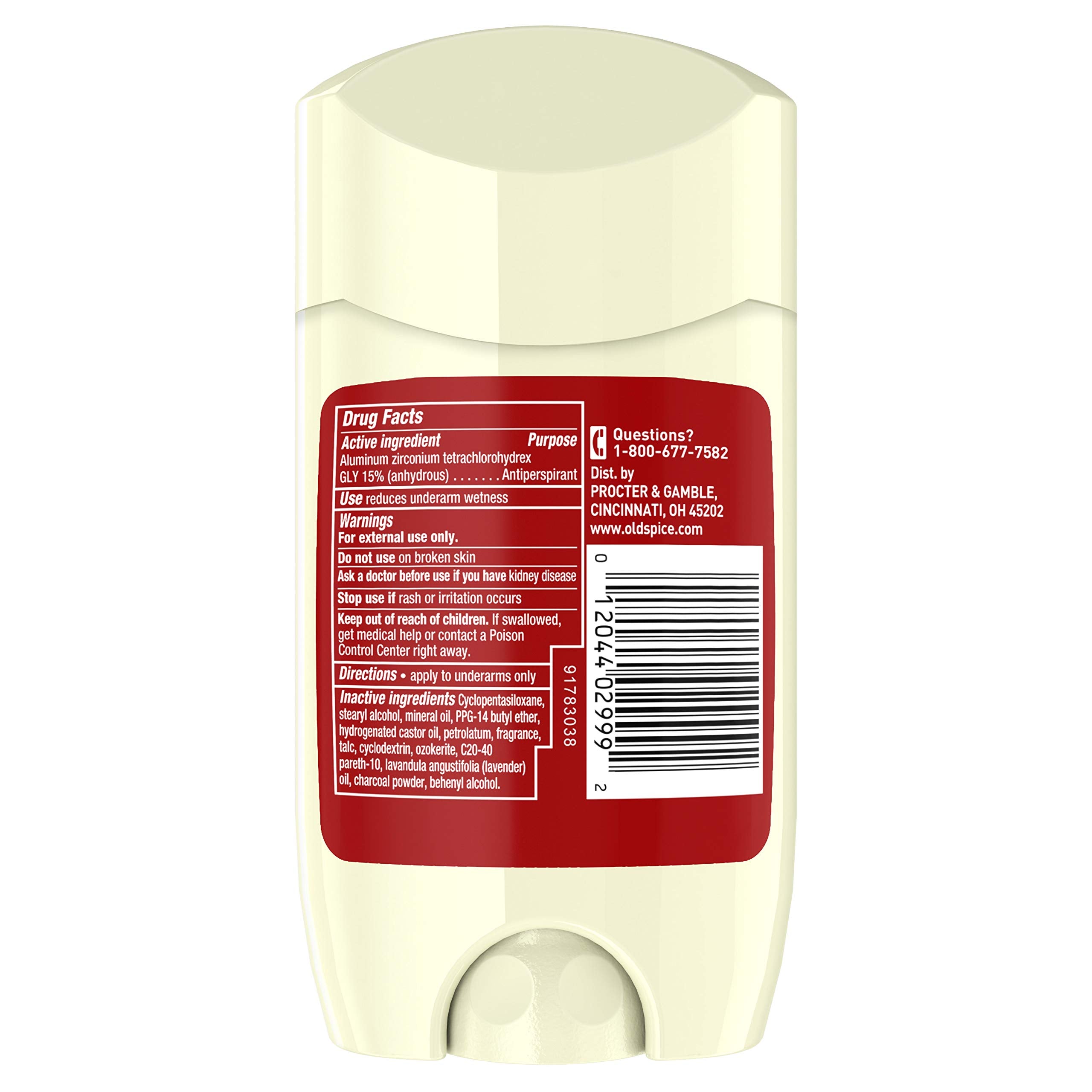 Old Spice Wilderness Lavender Invisible Solid Antiperspirant Deodorant for Men — 2.6 oz (Pack of 12)