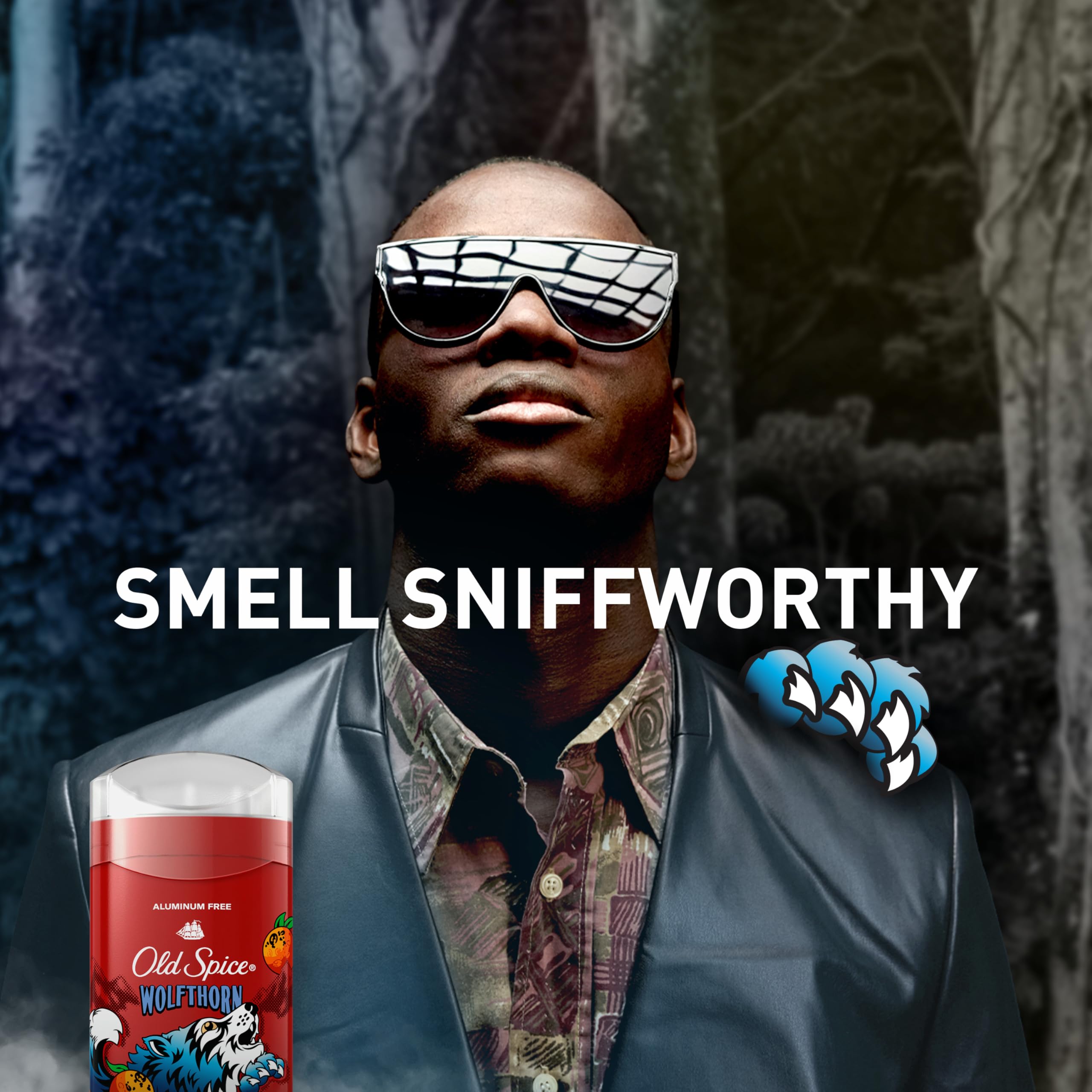 Old Spice Wolfthorn Aluminum Free Deodorant for Men — 24/7 Odor Protection, 3-Pack