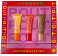 Ole Henriksen Pout Preserve Petites Lip Trio – Mini Peptide Lip Treatments in Citrus Sunshine, Strawberry Sorbet & Crème Brûlée