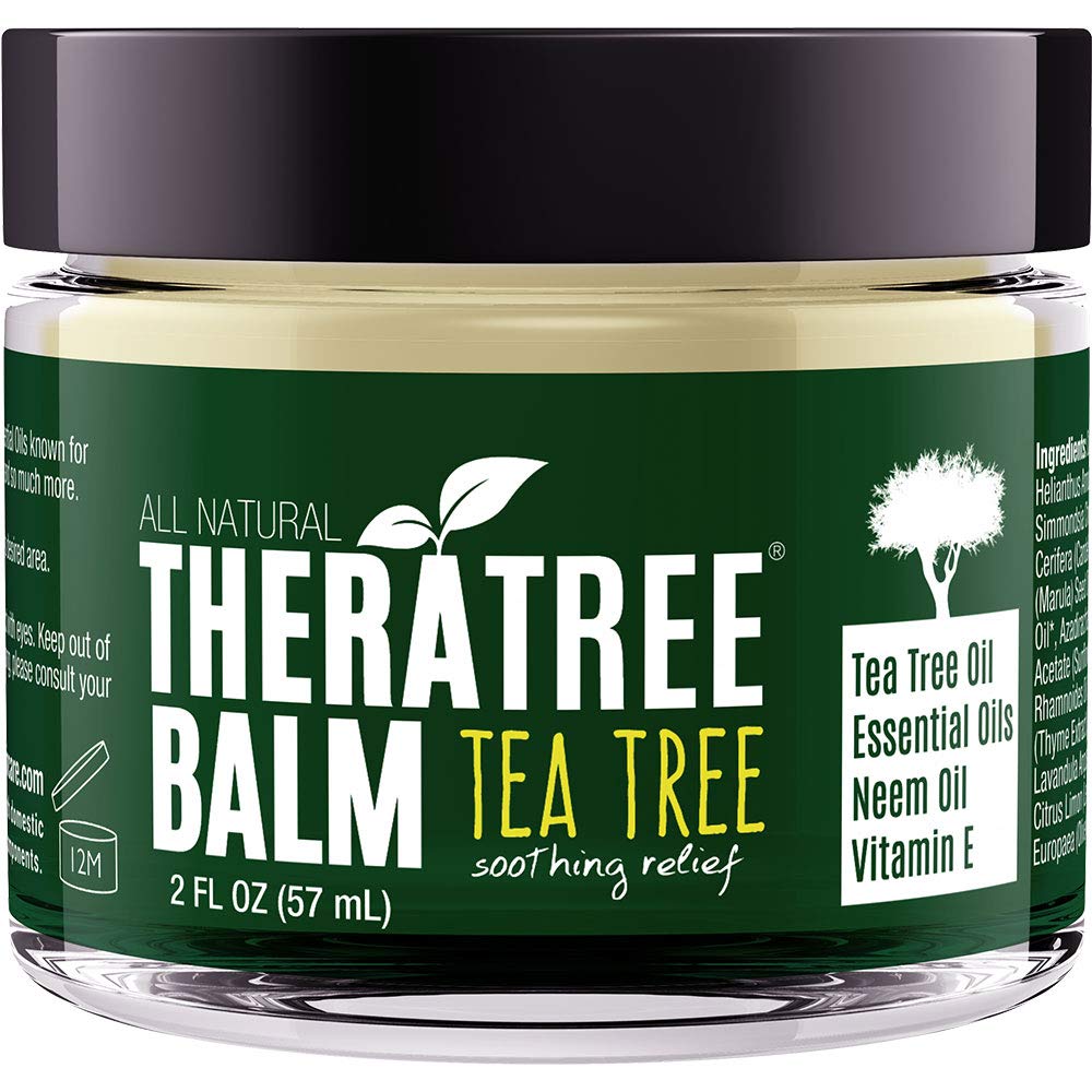 Oleavine TheraTree Tea Tree Oil Balm with Neem Oil – Soothe Dry, Itchy Skin and Irritation
