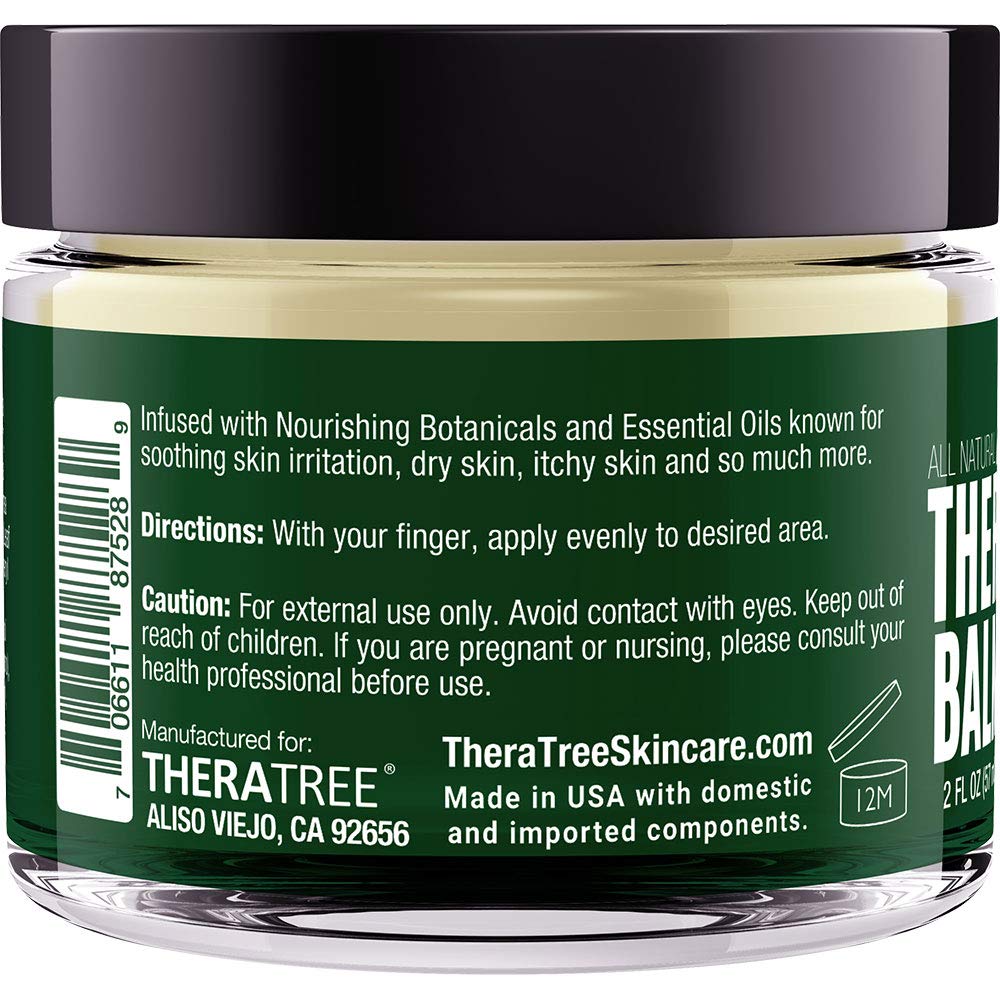 Oleavine TheraTree Tea Tree Oil Balm with Neem Oil – Soothe Dry, Itchy Skin and Irritation