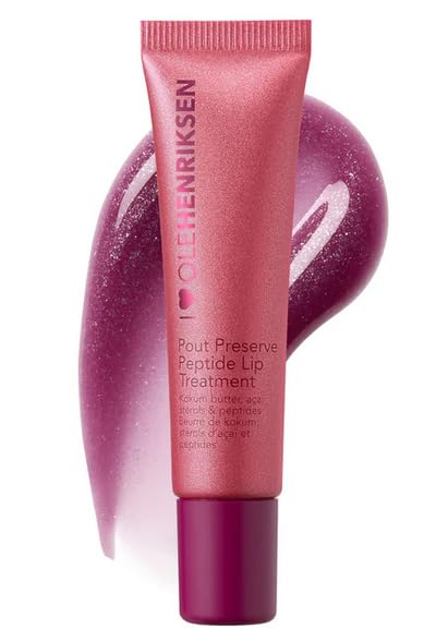 Ole Henriksen Pout Preserve Glimmer Vault Set — 5 Lip Treatments (0.4 oz each) in Strawberry Sorbet, Citrus Sunshine, Lingonberry Jam, Creme Brulee, Cocoa Creme