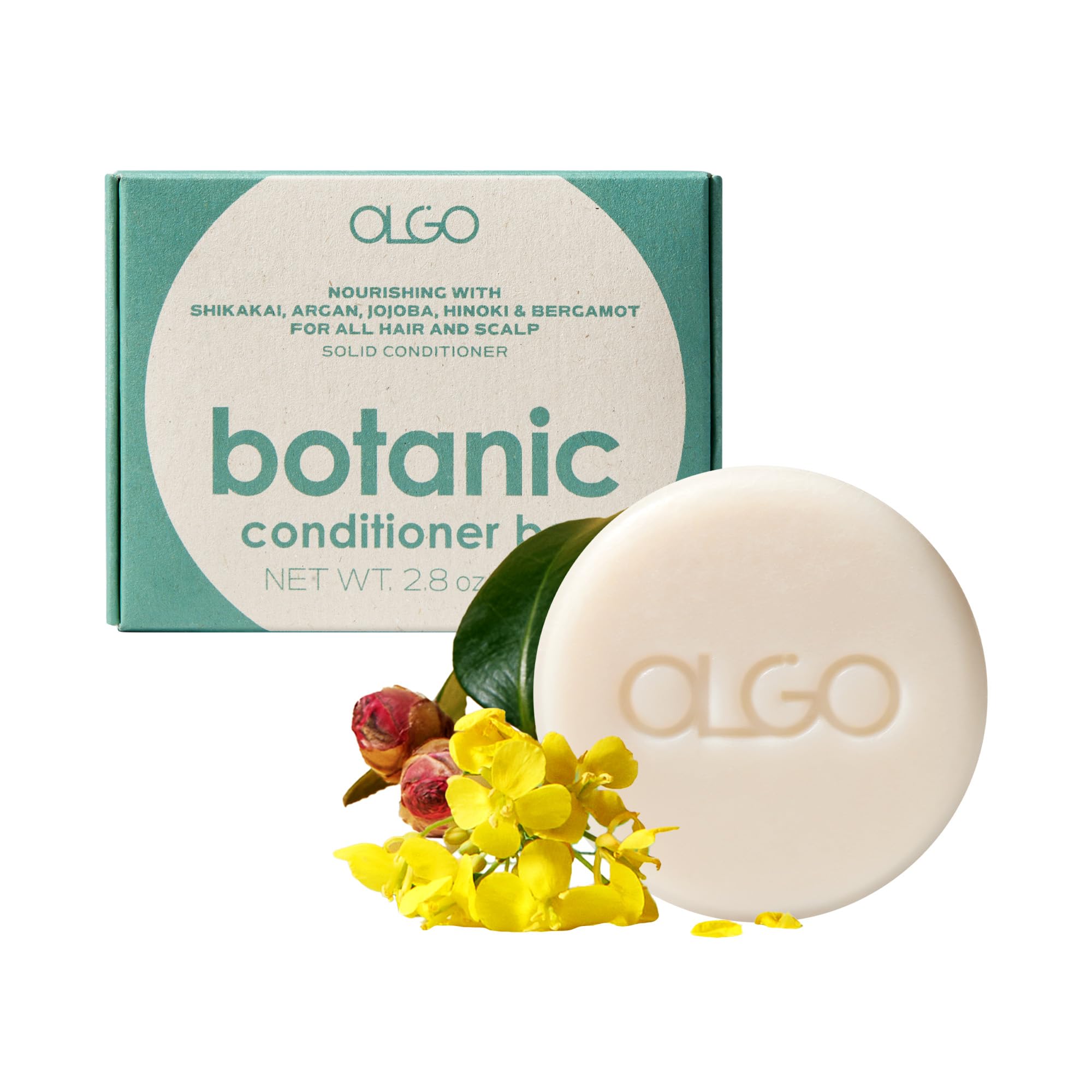 OLGO Botanic Conditioner Bar – Anti-Breakage, Split End Repair & Shine (2.8 oz)