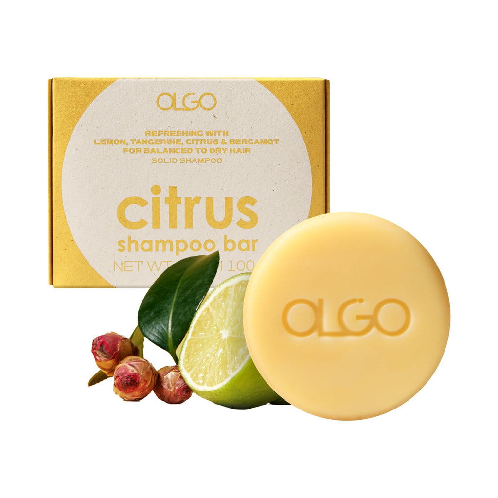 OLGO Citrus Shampoo Bar — All-in-One Solid Shampoo & Body Wash with Citrus, Argan & Jojoba Oils | Vegan & Sustainable 3.5 oz