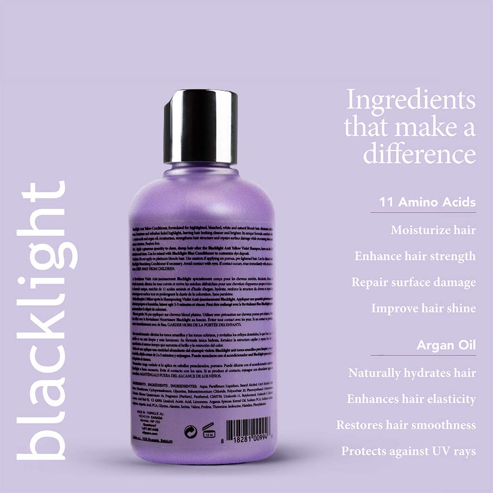 Oligo Professionnel Blacklight Violet Conditioner — Purple Toner for Blondes, Vegan, 8.5oz