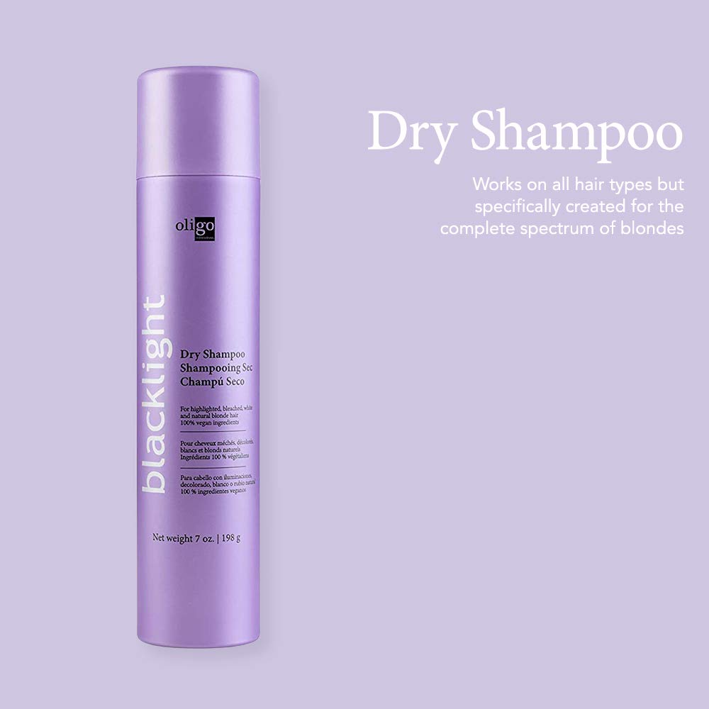 Oligo Professionnel Blacklight Dry Shampoo – Weightless Volume for All Hair Types | Vegan & Residue-Free | 7 oz