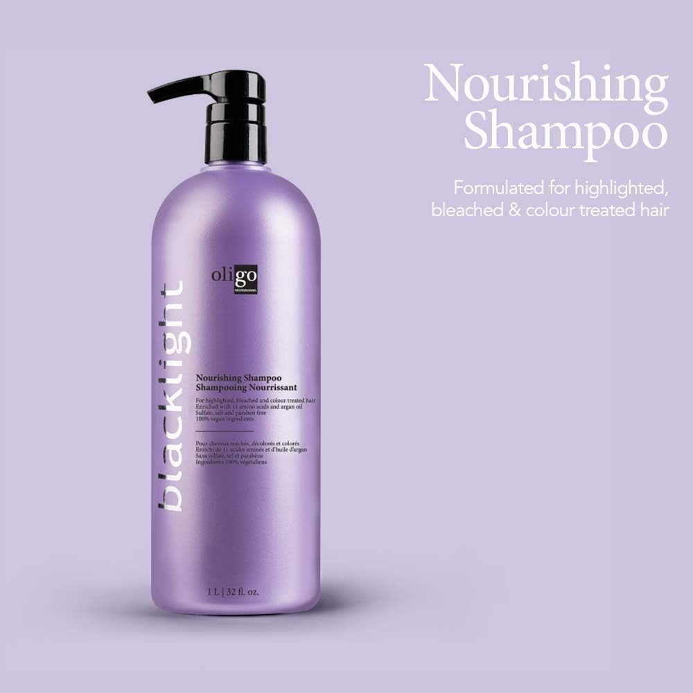 Oligo Professionnel Blacklight Nourishing Shampoo – Sulfate-Free, Color-Treated Hair with Argan Oil | 32 oz