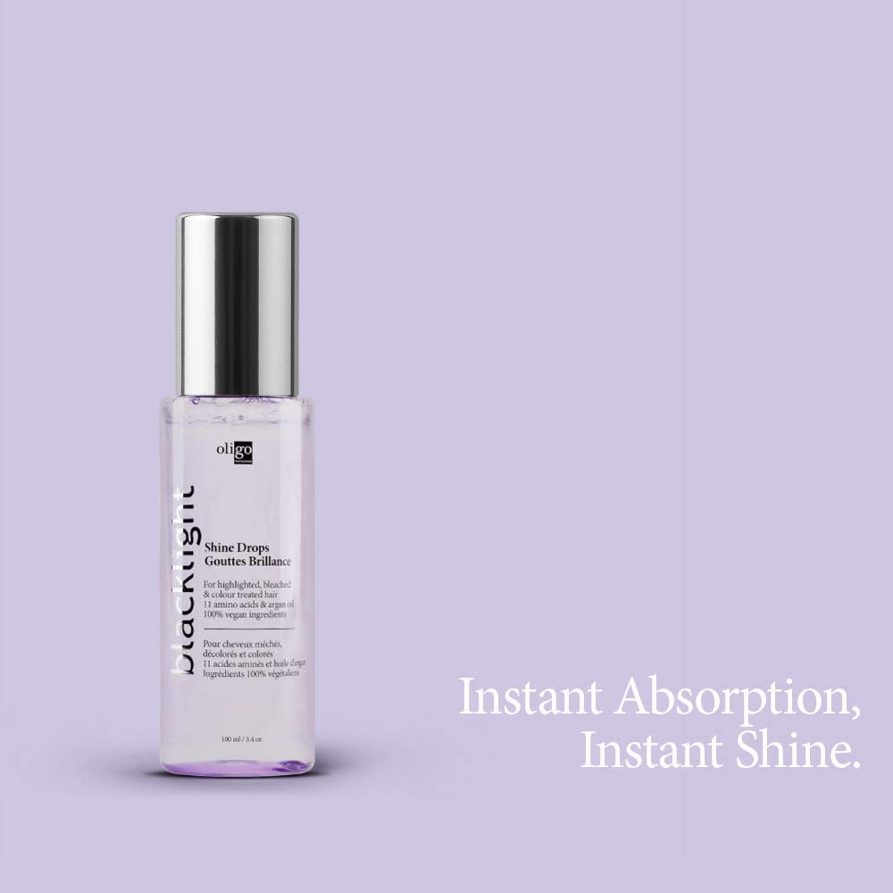 Oligo Professionnel Blacklight Shine Drops – Weightless Hair Oil & Anti-Frizz Serum (3.4 oz)
