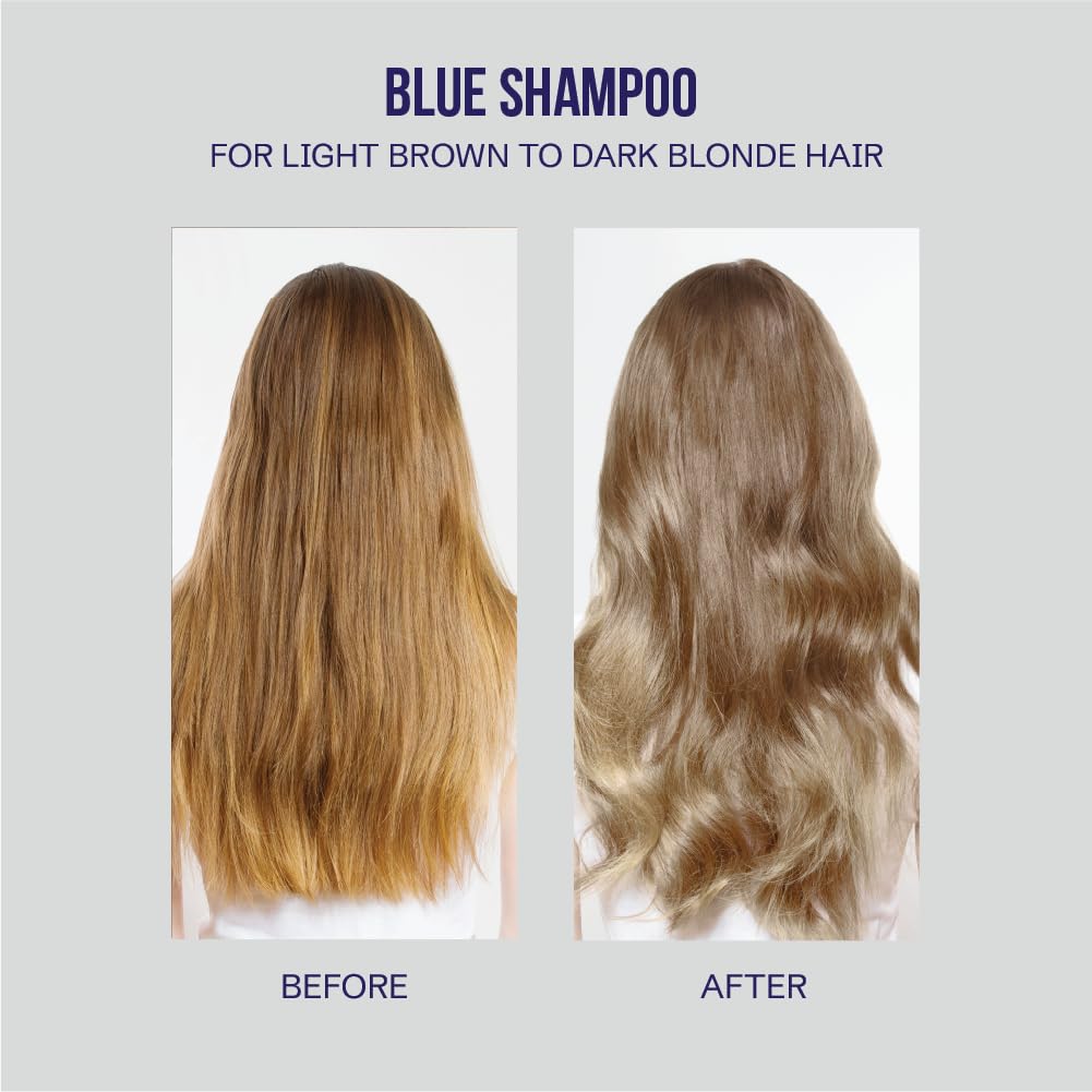 OLIGO PROFESSIONNEL Blacklight Blue Shampoo – Sulfate-Free Blue Toner for Blonde & Color-Treated Hair, 8.5oz