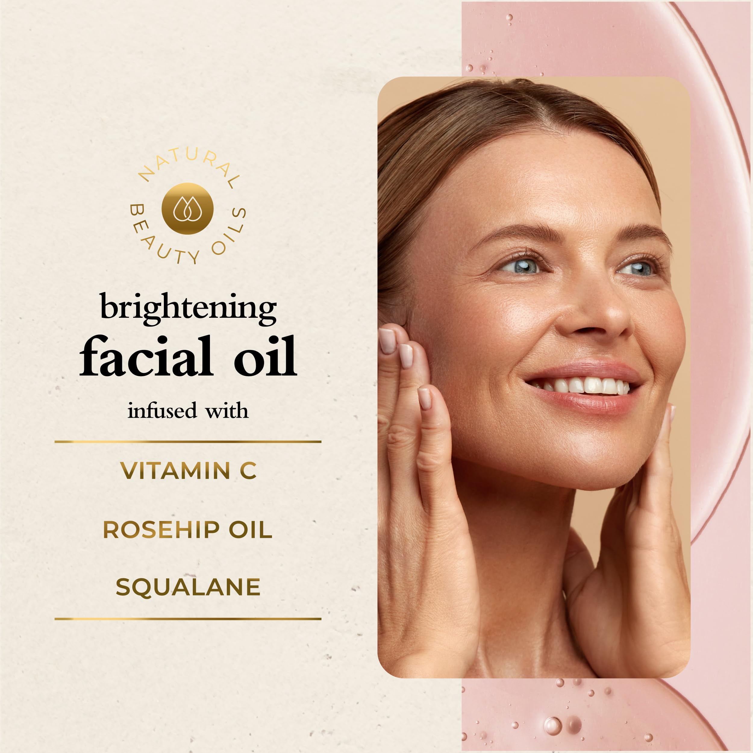 Oliology Brightening Facial Oil — Vitamin C, Rosehip & Squalane | Hydration & Radiance