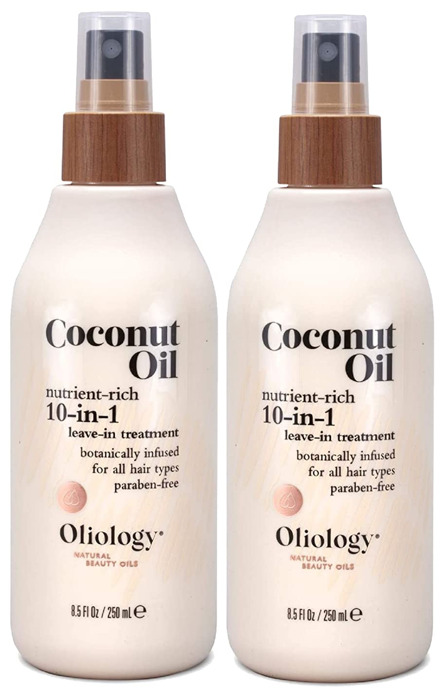 Oliology Coconut Oil 10-in-1 Spray – Leave-In Hair Treatment for All Hair Types | Detangles, Frizz Control, Hydration