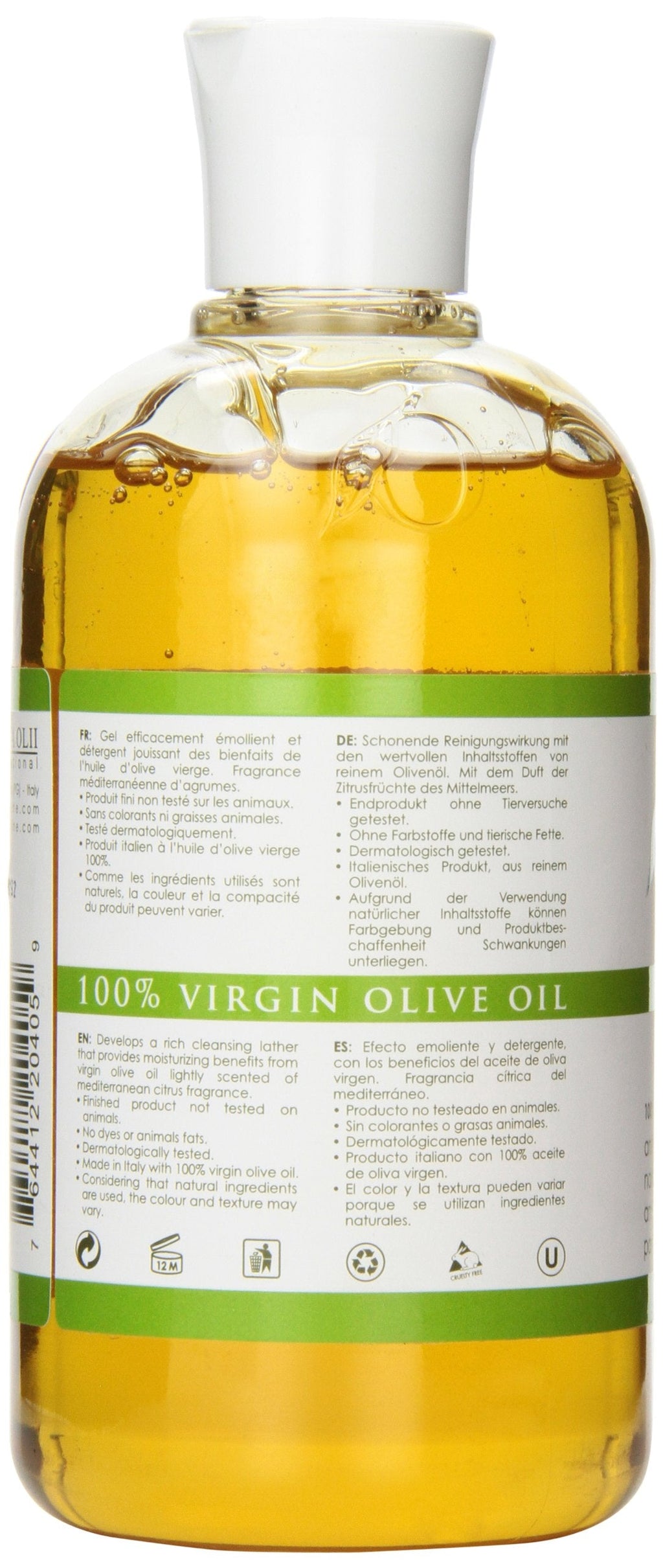 Olivella Virgin Olive Oil Bath & Shower Gel 16.9 oz – Nourishing, Gentle Cleanse