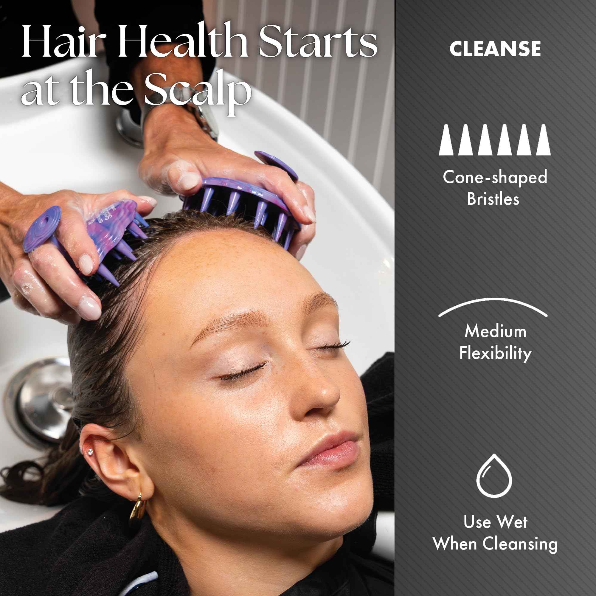 Olivia Garden Scalp Diva Brush – Exfoliate, Cleanse & Massage for All Hair Types