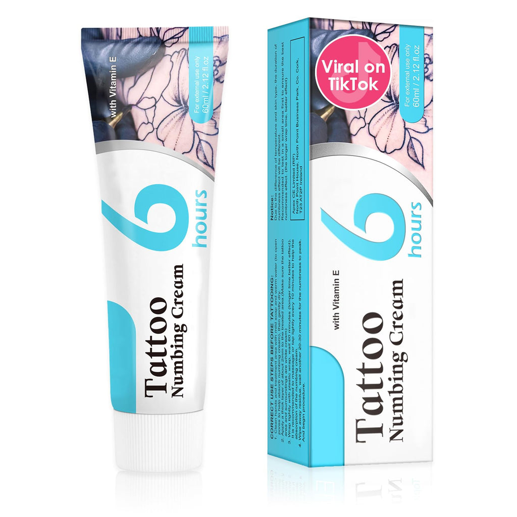 Olvaxin Tattoo & Waxing Prep Comfort Cream – Fast-Absorbing Emu Oil Formula, 2.12 fl oz