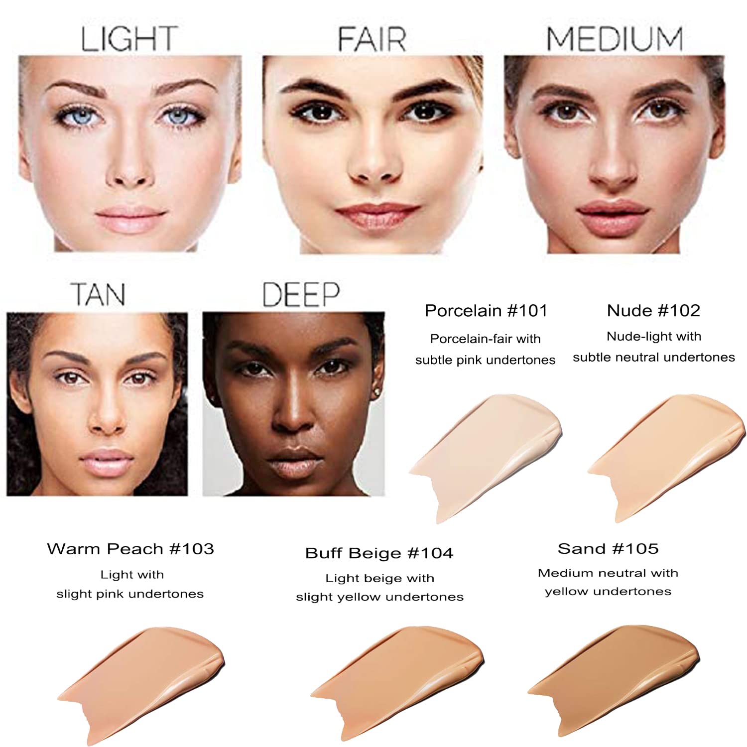 Omaky Phoera Foundation - Full Coverage Matte Foundation | Oil Control & Long-Lasting