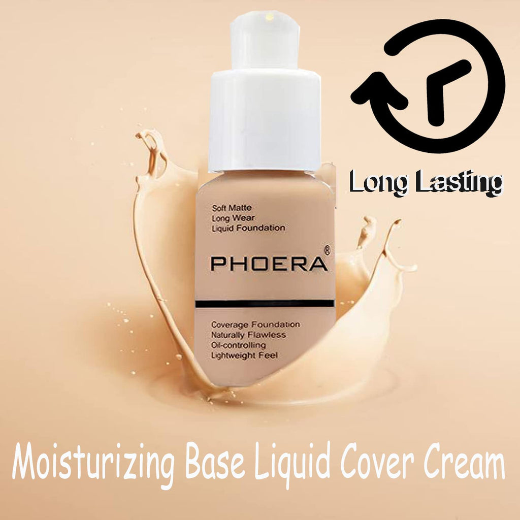 Omaky Phoera Foundation - Full Coverage Matte Foundation | Oil Control & Long-Lasting