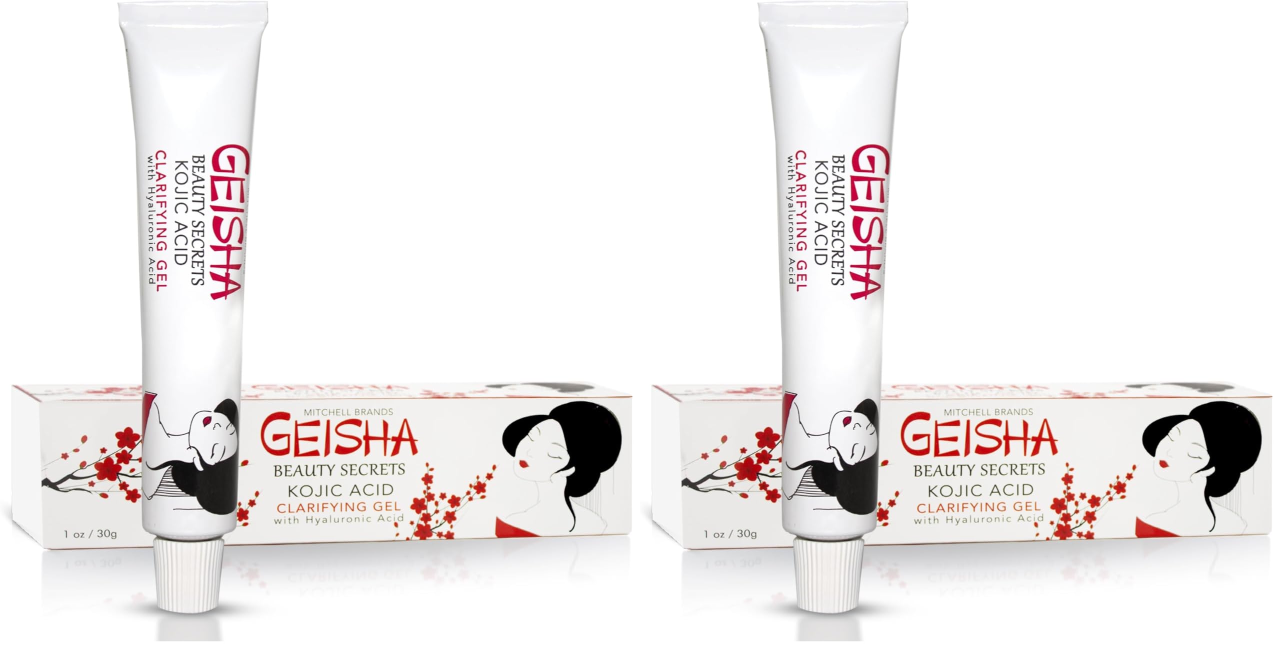 OMIC Geisha Kojic Acid Gel – 1 fl oz / 30g (Pack of 2) | Skin Brightening & Clarifying Gel