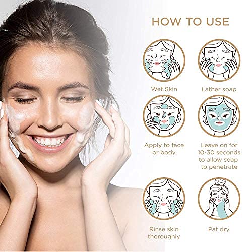 OMIC Lighten-Up Lactic Acid Exfoliating Soap – 7.7 oz / 200 g Pack of 2