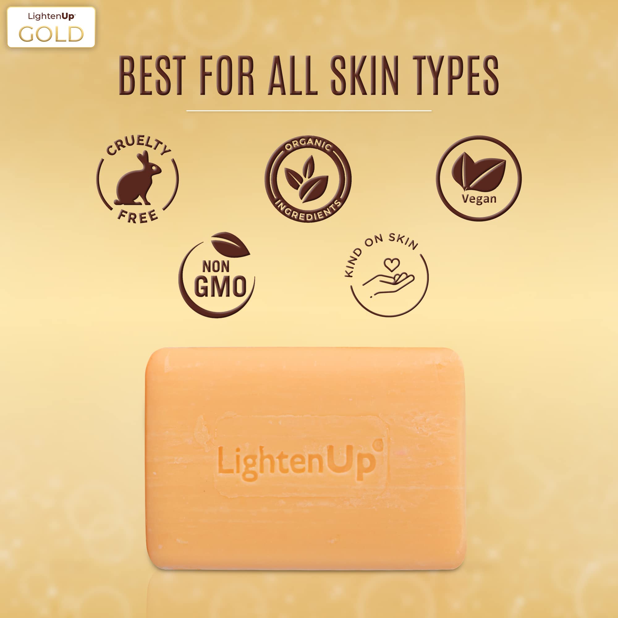 OMIC Lighten-Up Anti-Aging Cleansing Bar Soap 200g – Shea Butter & Argan Oil, Pack of 2