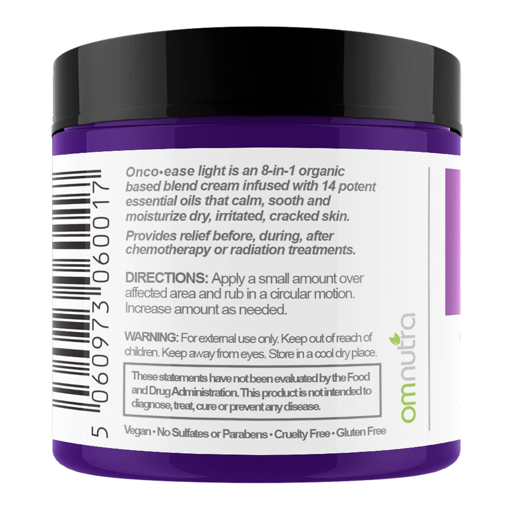 OmNutra OncoEase Oncology Cream – Organic Moisturizer for Dry Skin & Gentle Topical Care