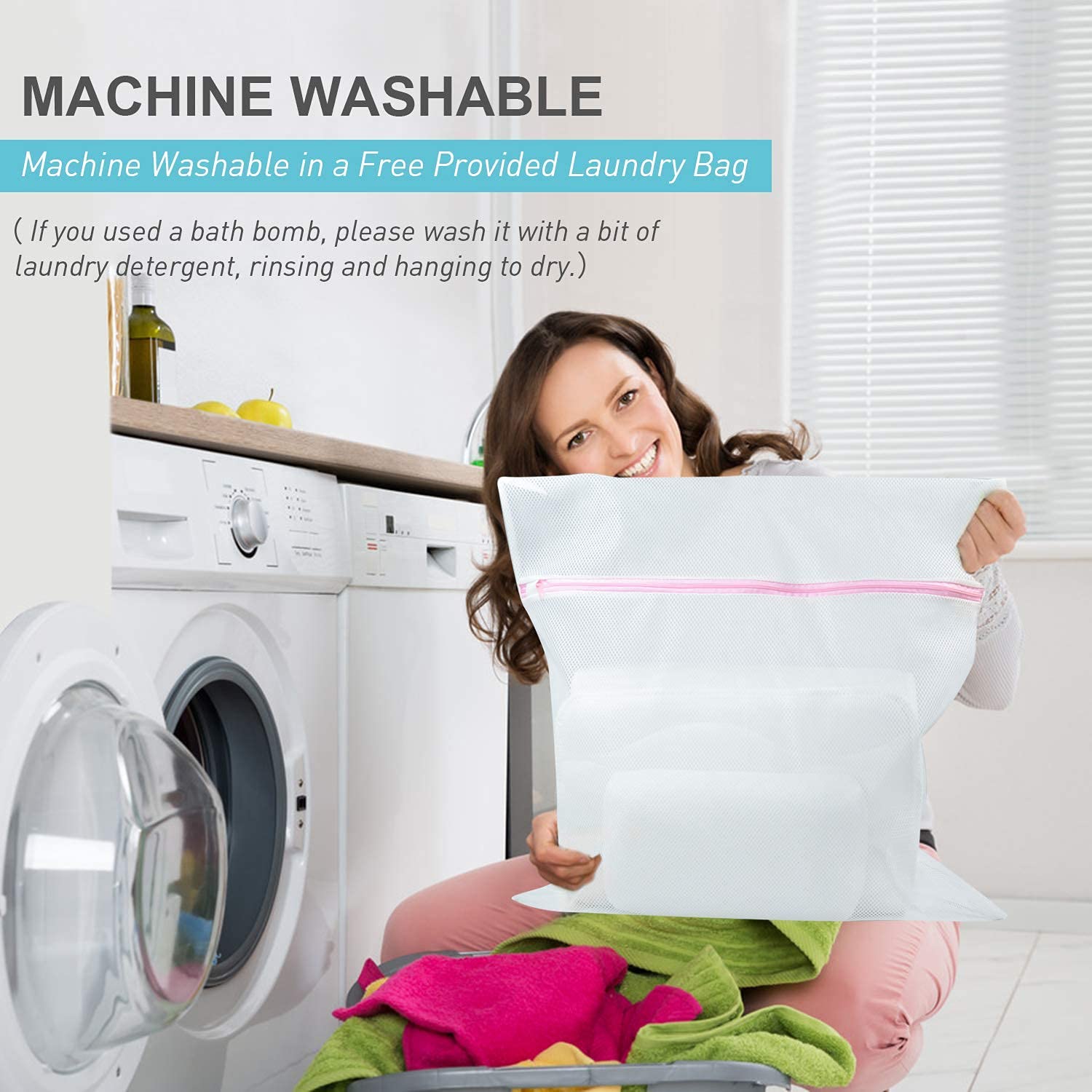 OMYSTYLE Full Body Bath Pillow – 21 Anti-Slip Suction Cups, 5D Air Mesh, Neck & Back Support
