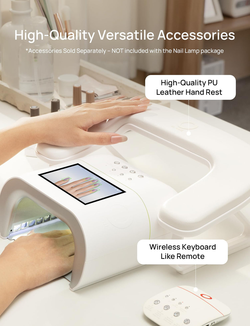ONAIL AI Health Nail Lamp – Precision Scan, Skin-Safe UV, 109 LEDs, 2x Faster Curing