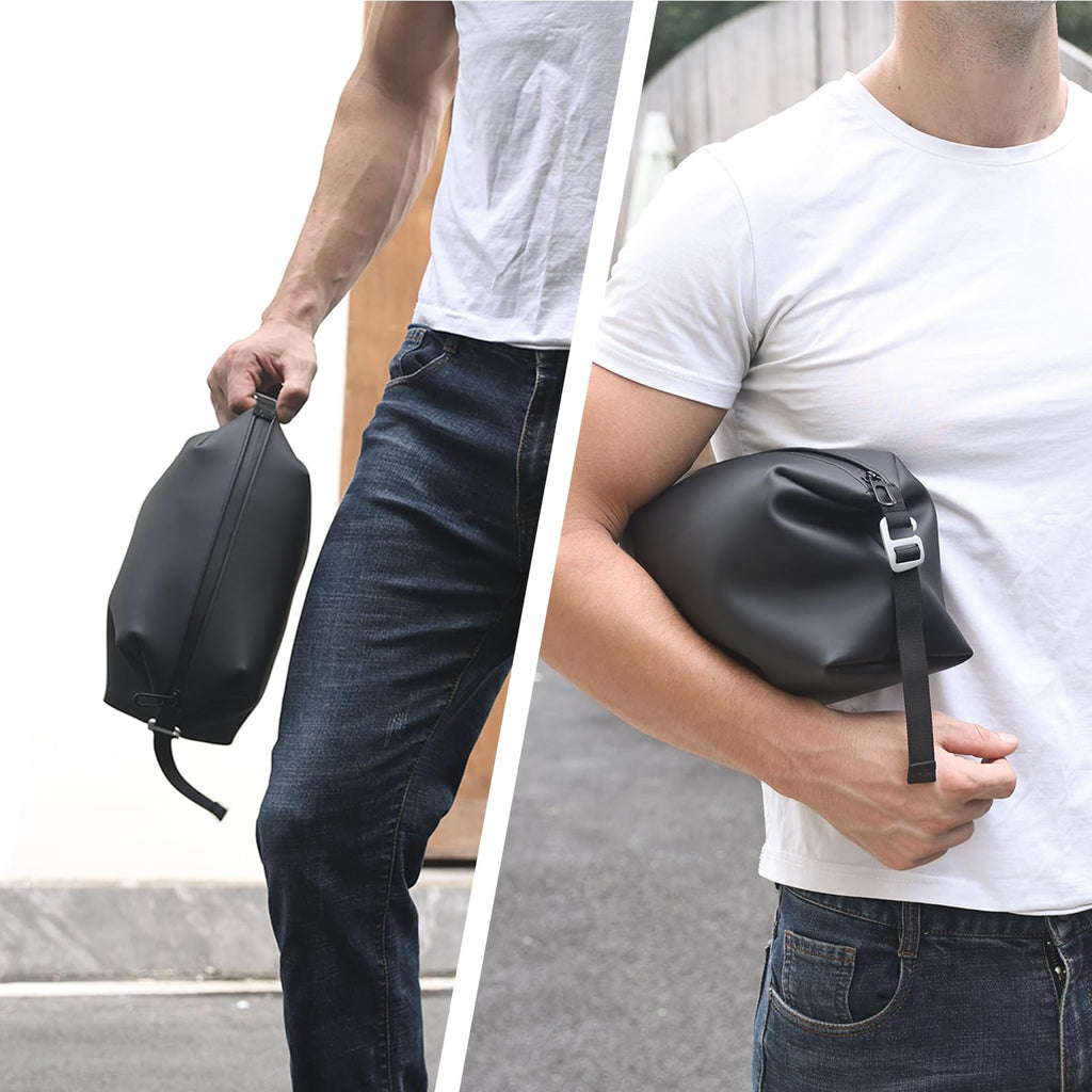 Onbagway 6x11 Large Silicone Toiletry Bag – 6L, Water-Resistant & Foldable Dopp Kit